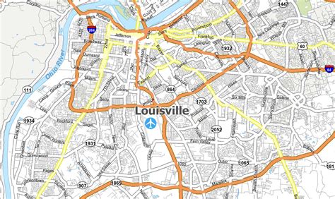 louisville ky mapquest|louisville ky maps of streets.